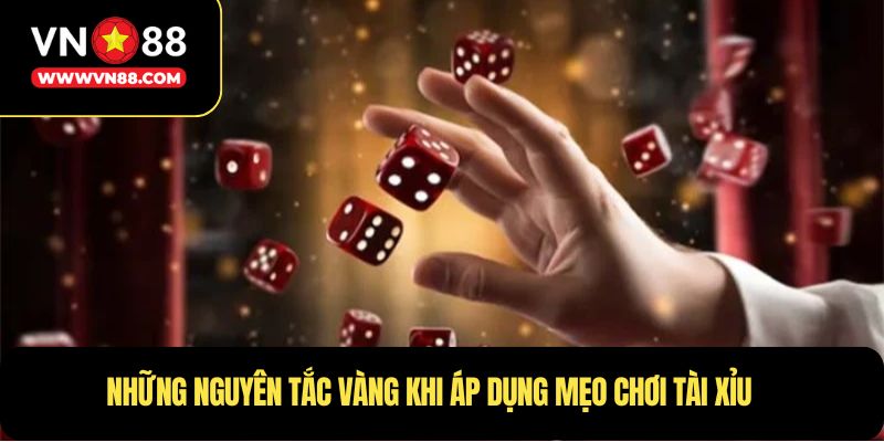 Những nguyên tắc vàng khi áp dụng mẹo chơi tài xỉu